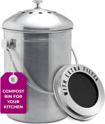 EPICA 1.3 Gallon Stainless Steel Countertop Compost Bin